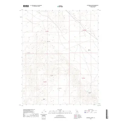 2018 Map of Centennial Canyon, 2018 Print