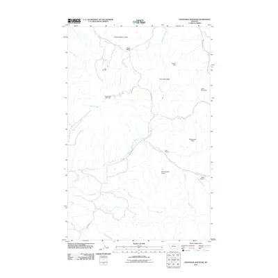 2011 Map of Centennial Mountain, 2011 Print