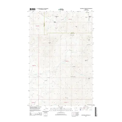 2014 Map of Centennial Mountain, 2014 Print