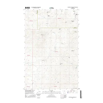 2017 Map of Centennial Mountain, 2017 Print