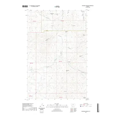 2020 Map of Centennial Mountain, 2020 Print