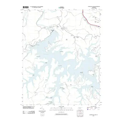 2010 Map of Center Hill Dam, 2010 Print