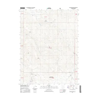 2016 Map of Center Mountain, 2016 Print