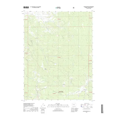 2019 Map of Center Mountain, 2019 Print