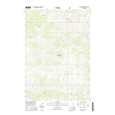 2017 Map of Center Mountain, 2017 Print