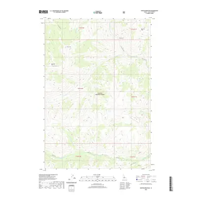 2020 Map of Center Mountain, 2020 Print