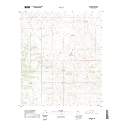 2023 Map of Center Peak, 2023 Print