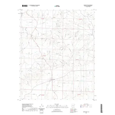 2020 Map of Center Point, 2020 Print