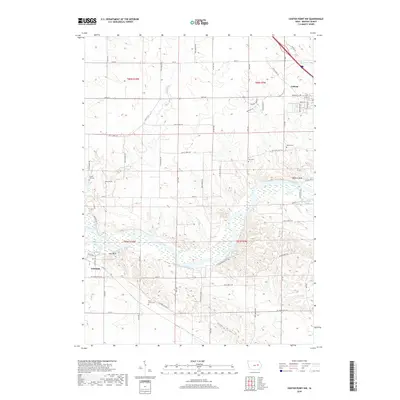 2018 Map of Center Point NW, 2018 Print