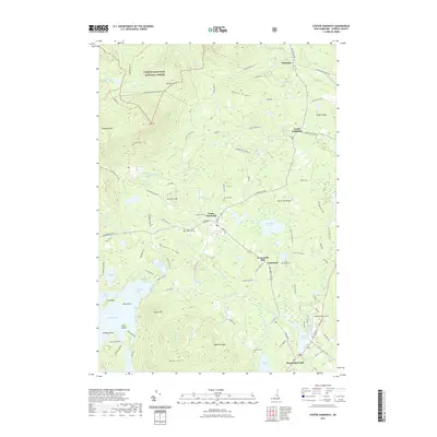 2021 Map of Center Sandwich, 2021 Print