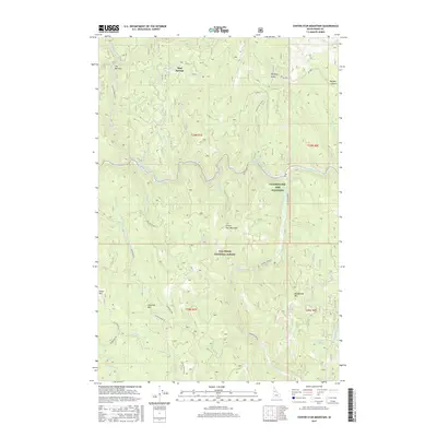 2017 Map of Center Star Mountain, 2017 Print