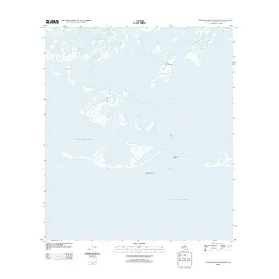 2012 Map of Central Isles Dernieres, 2012 Print