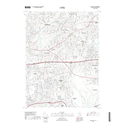 2019 Map of Central Islip, 2019 Print
