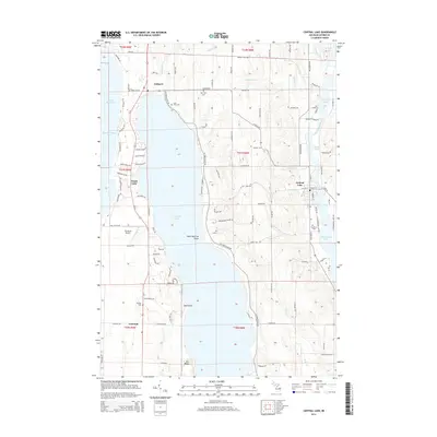 2014 Map of Central Lake, 2014 Print