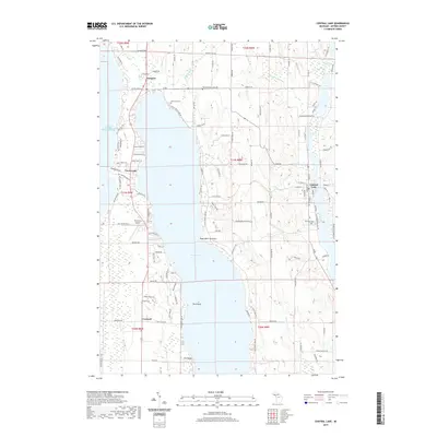 2019 Map of Central Lake, 2019 Print