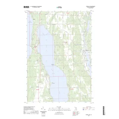 2023 Map of Central Lake, 2023 Print