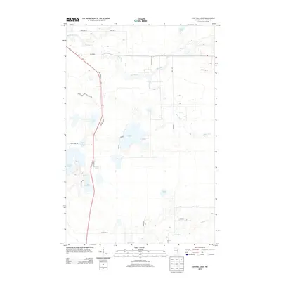 2013 Map of Central Lakes, 2013 Print