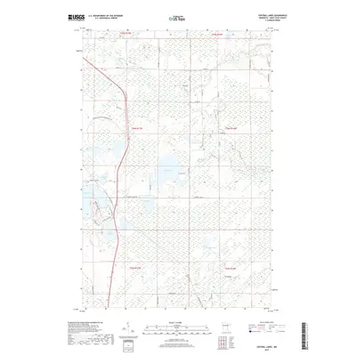 2019 Map of Central Lakes, 2019 Print