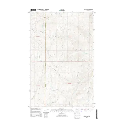 2014 Map of Central Peak, 2014 Print
