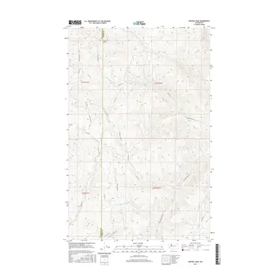 2017 Map of Central Peak, 2017 Print