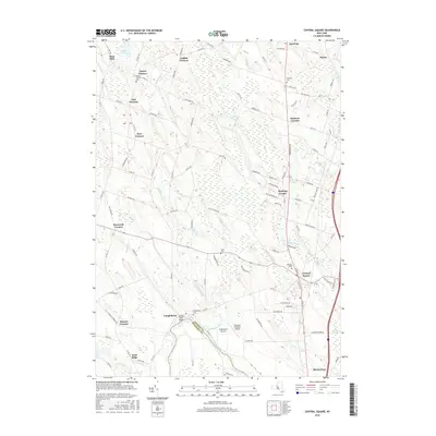 2016 Map of Central Square, 2016 Print