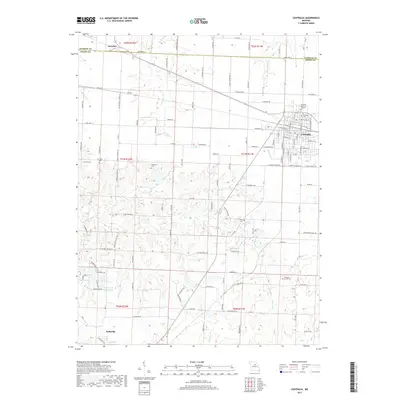2017 Map of Centralia, 2017 Print