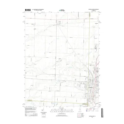 2015 Map of Centralia West, 2015 Print