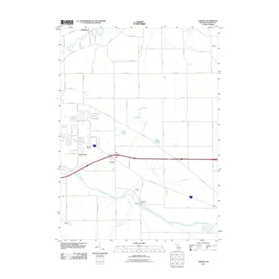 2011 Map of Ceresco, 2011 Print
