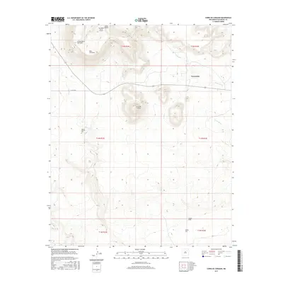 2017 Map of Cerro De Corazon, 2017 Print