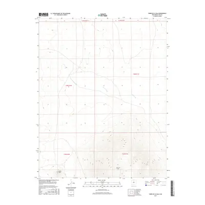 2017 Map of Cerro De La Olla, 2017 Print