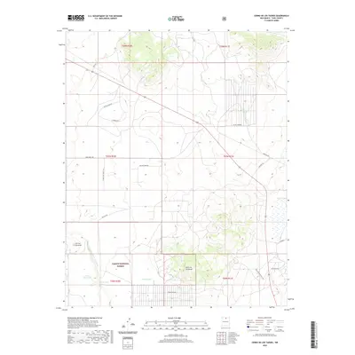 2020 Map of Cerro De Los Taoses, 2020 Print