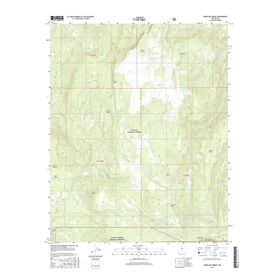 2017 Map of Cerro del Grant, 2017 Print