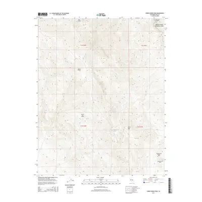 2015 Map of Cerro Gordo Peak, 2015 Print
