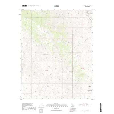 2018 Map of Cerro Gordo Peak, 2018 Print