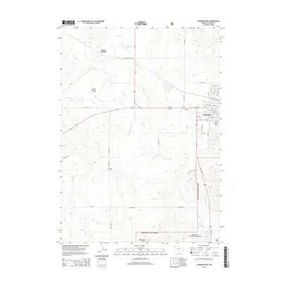 2014 Map of Chadron West, 2014 Print