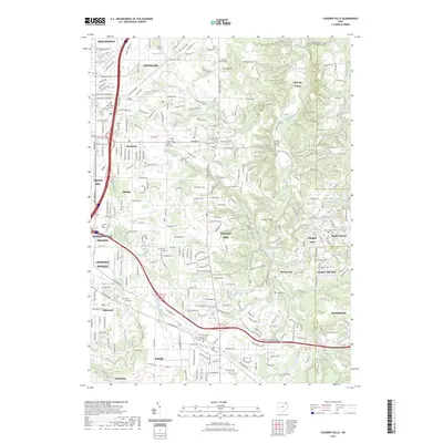 2023 Map of Chagrin Falls, 2023 Print