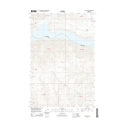 2014 Map of Chain Buttes, 2014 Print