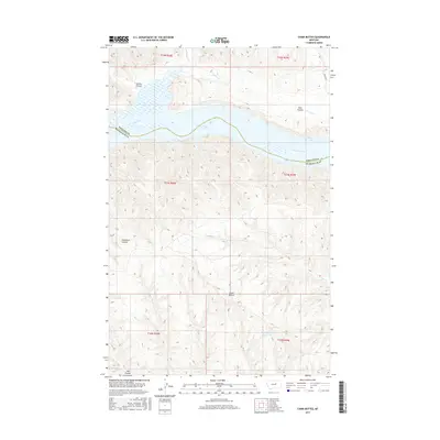2017 Map of Chain Buttes, 2017 Print