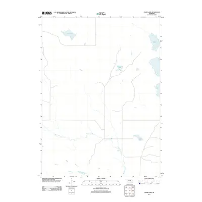 2011 Map of Chain Lake, 2011 Print