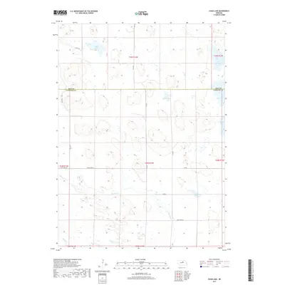 2017 Map of Chain Lake, 2017 Print