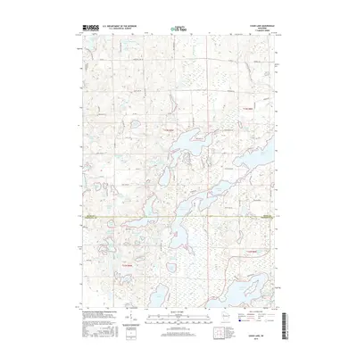 2015 Map of Chain Lake, 2015 Print