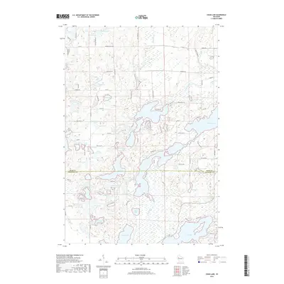 2018 Map of Chain Lake, 2018 Print
