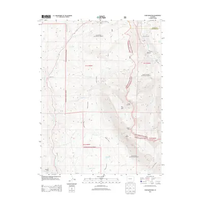 2013 Map of Chair Mountain, 2013 Print