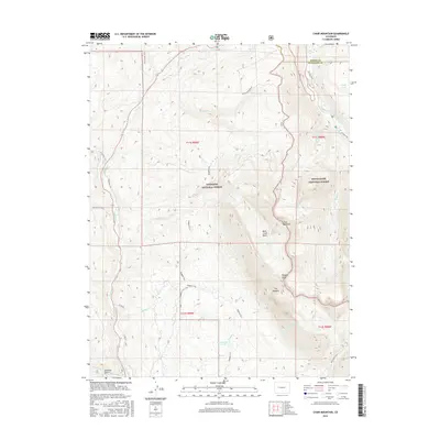 2016 Map of Chair Mountain, 2016 Print