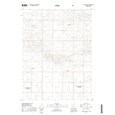 2019 Map of Chalk Bluffs West, 2019 Print
