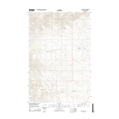 2014 Map of Chalk Butte, 2014 Print
