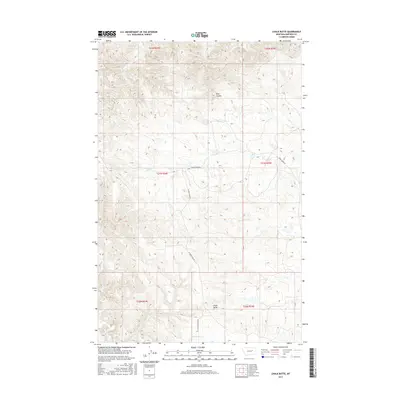 2017 Map of Chalk Butte, 2017 Print
