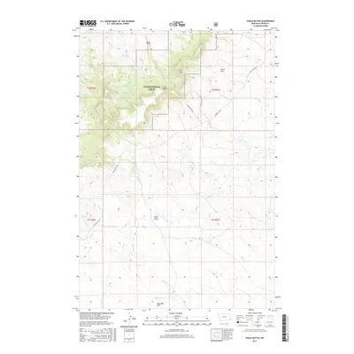 2017 Map of Chalk Buttes, 2017 Print