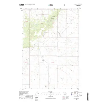 2020 Map of Chalk Buttes, 2020 Print