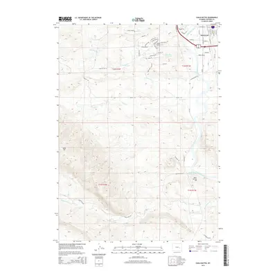 2015 Map of Chalk Buttes, 2015 Print